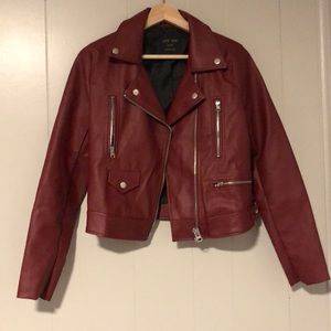 Red Moto Jacket